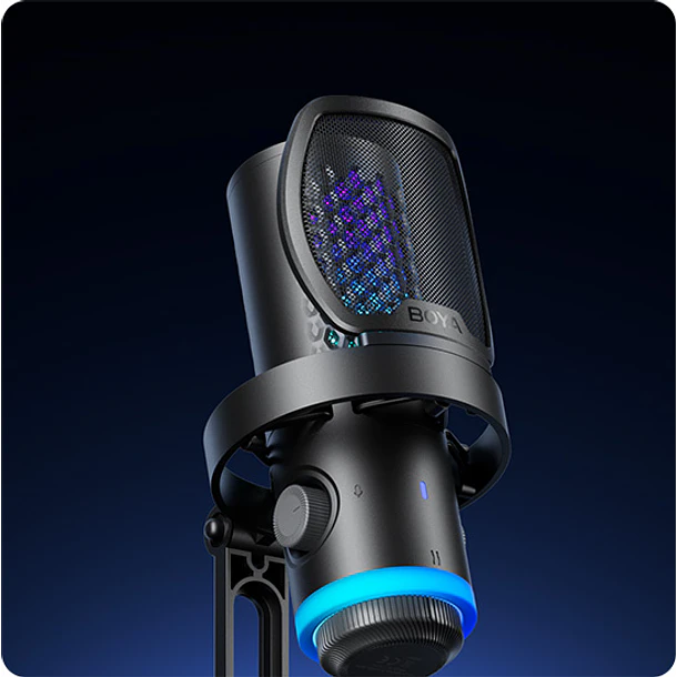 Boya Castmic G40 Micrófono Con Luces RGB y Cancelación de Ruido USB 9