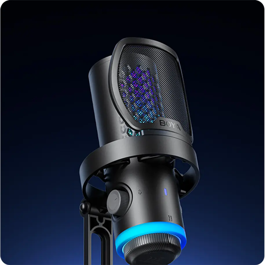 Boya Castmic G40 Micrófono Con Luces RGB y Cancelación de Ruido USB 9