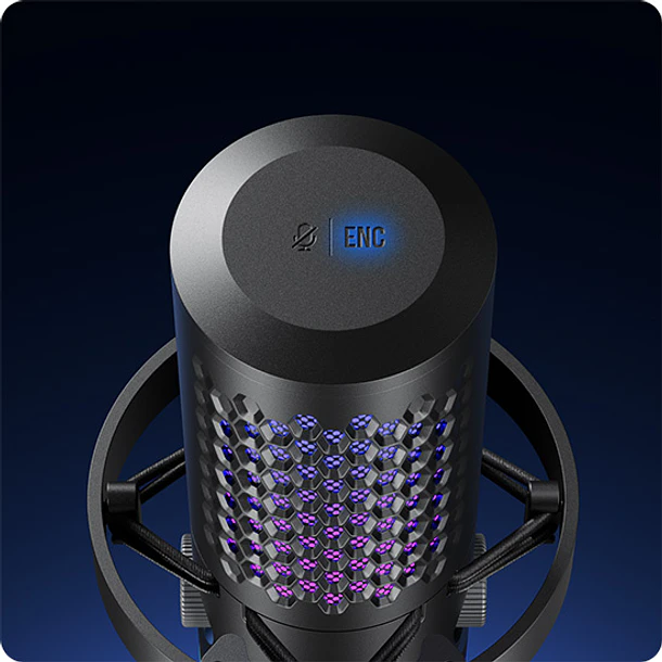 Boya Castmic G40B Micrófono Con Brazo, Luces RGB y Cancelación de Ruido USB 3