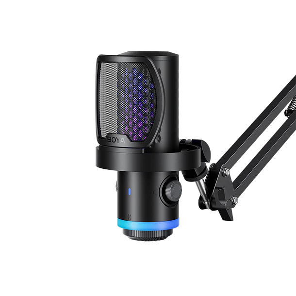 Boya Castmic G40B Micrófono Con Brazo, Luces RGB y Cancelación de Ruido USB 7
