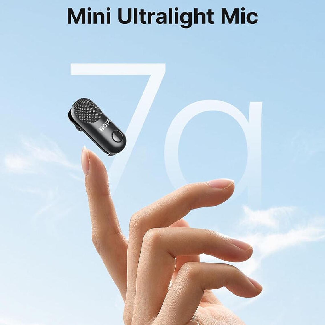 Boya BY-BOYA MAGIC 01 Micrófono Multifunción, Escritorio y Solapa Doble USB-C / Lightning y Trípode 3