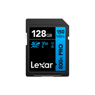 Lexar 128GB SDXC 800XPRO V30 UHS-I 150MB/s