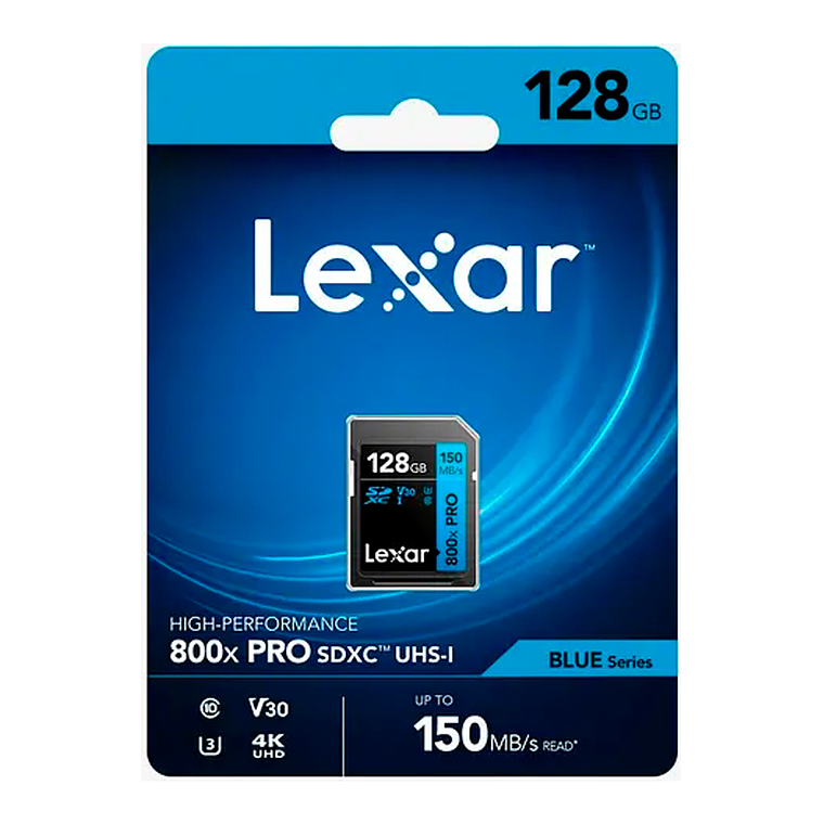 Lexar 128GB SDXC 800XPRO V30 UHS-I 150MB/s 2