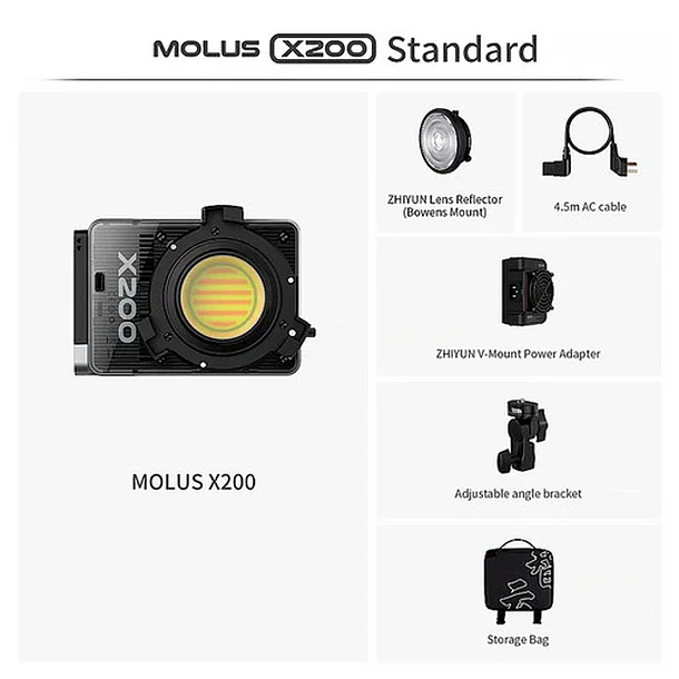 Zhiyun Molus X200 Cob Light Standar Kit  Bicolor 3