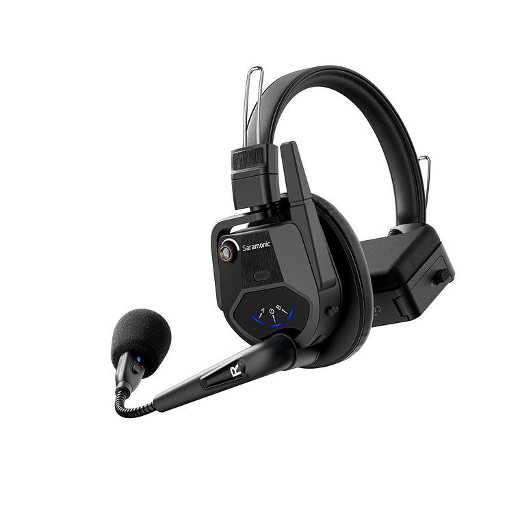 Saramonic WiTalk9-9S Sistema de intercomunicación inalámbrico avanzado para 9 personas, dúplex completo, con auriculares monoauriculares de 1,9 GHz. 1