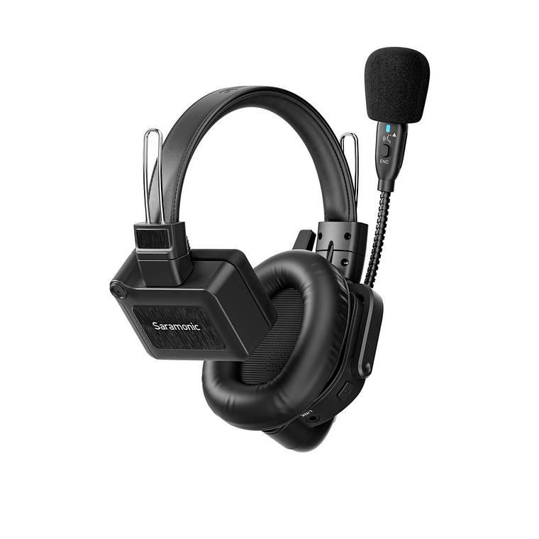 Saramonic WiTalk9-9S Sistema de intercomunicación inalámbrico avanzado para 9 personas, dúplex completo, con auriculares monoauriculares de 1,9 GHz. 11