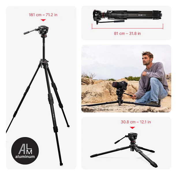 Manfrotto MKONEA-500X ONE Hybrid - El Trípode Definitivo para Creadores 8