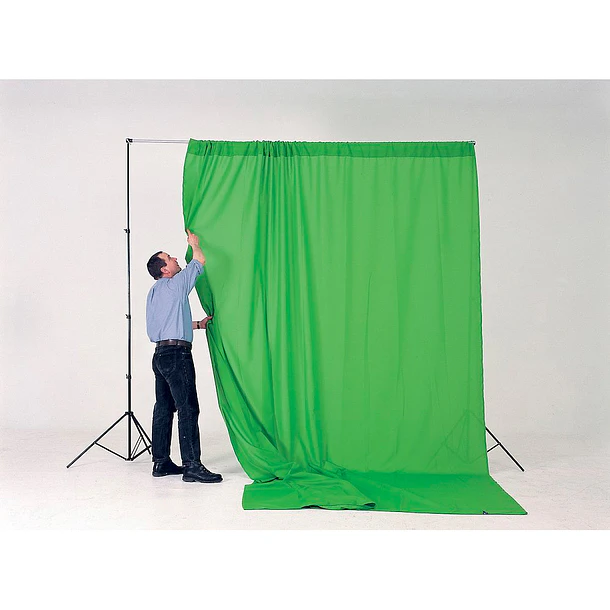 Manfrotto Chromakey fondo cortina Polyester tela 3 x 3.5m Verde 2