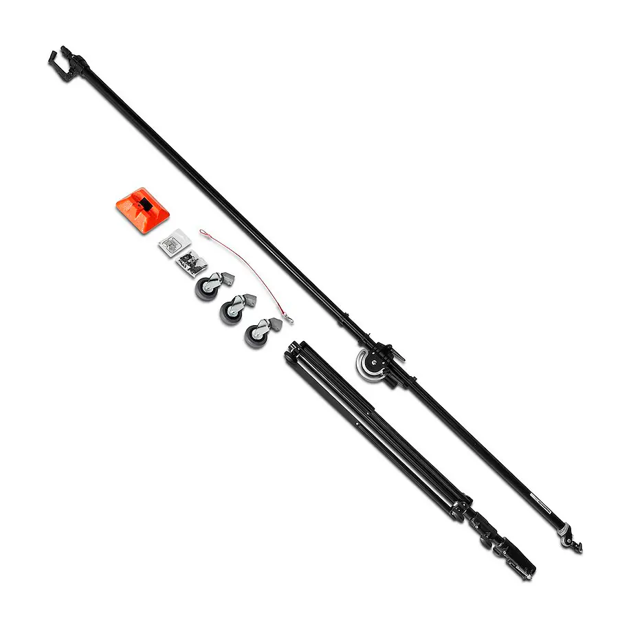 Manfrotto Jirafa 'Super Boom' con Pie Cine y Ruedas 5