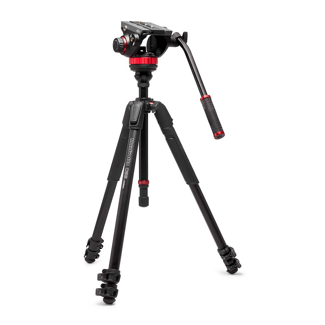 Manfrotto Trípode 055 Aluminio con rótula de vídeo fluida 502 1