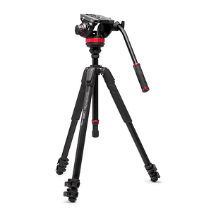 Manfrotto Trípode 055 Aluminio con rótula de vídeo fluida 502