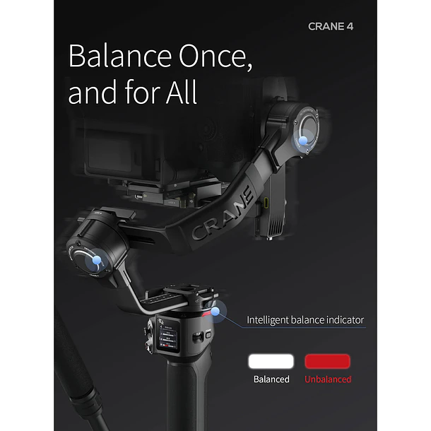 Zhiyun Crane 4 Combo Estabilizador Para Cámaras de Hasta 6 Kilos 4