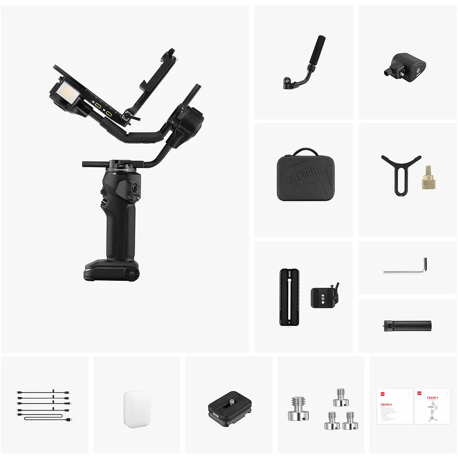 Zhiyun Crane 4 Combo Estabilizador Para Cámaras de Hasta 6 Kilos 20