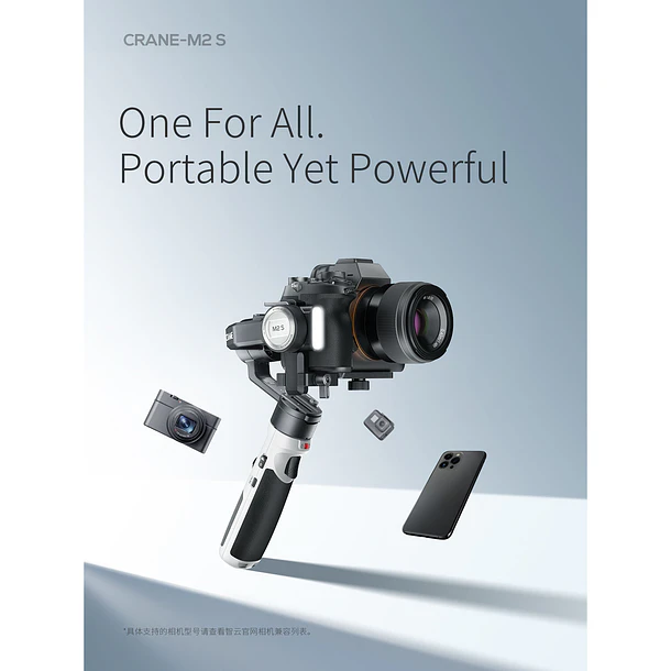 Zhiyun Crane M2S Combo Estabilizador Para Cámaras Hasta 1 Kg COMBO Kit 4