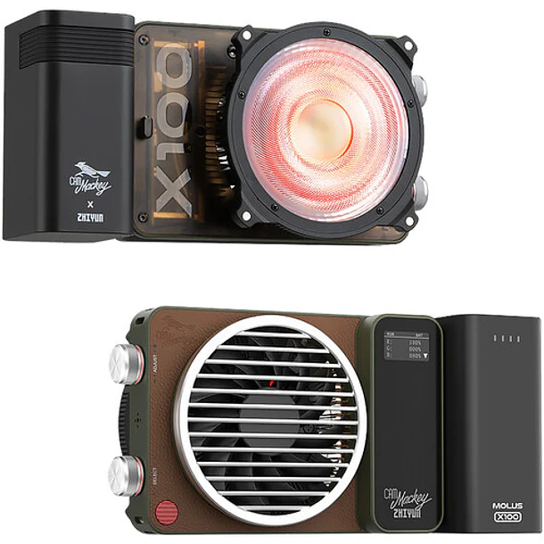 Zhiyun Molus X100 RGB PRO Pocket Light - Kit PRO  4