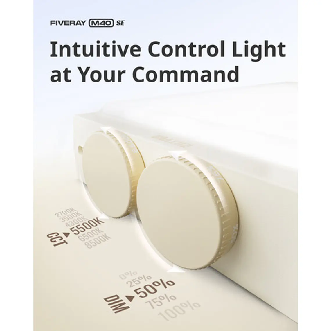 Zhiyun Fiveray M40 SE Combo Luz LED Bi-Color COMBO Kit 10