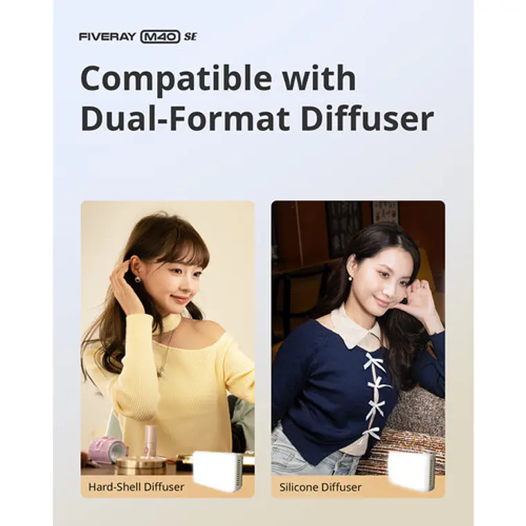 Zhiyun Fiveray M40 SE Combo Luz LED Bi-Color COMBO Kit 11