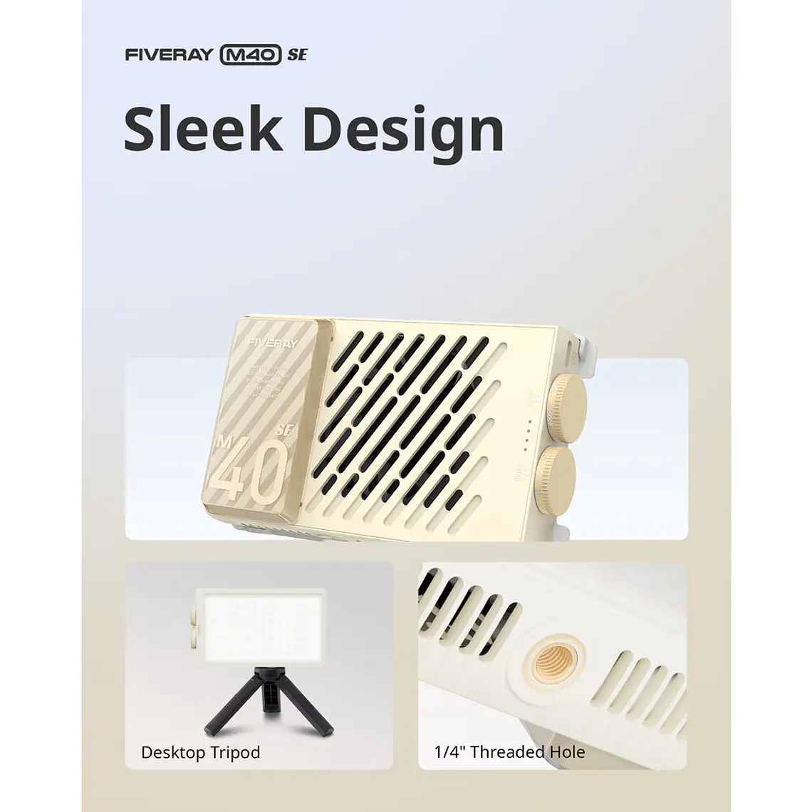 Zhiyun Fiveray M40 SE Combo Luz LED Bi-Color COMBO Kit 13