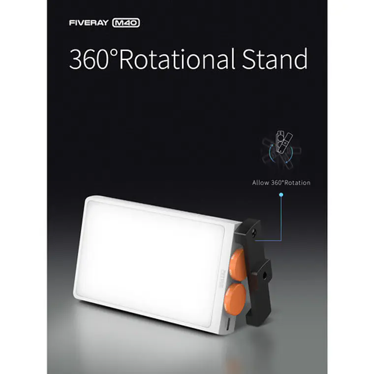 Zhiyun FIVERAY M40 de 40 W Luz LED Bi-Color de bolsillo de gran potencia 7