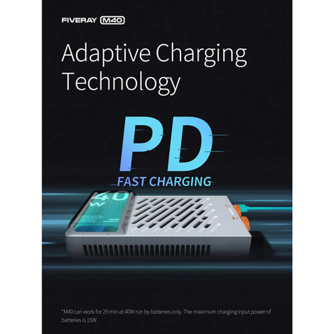 Zhiyun FIVERAY M40 de 40 W Luz LED Bi-Color de bolsillo de gran potencia 16