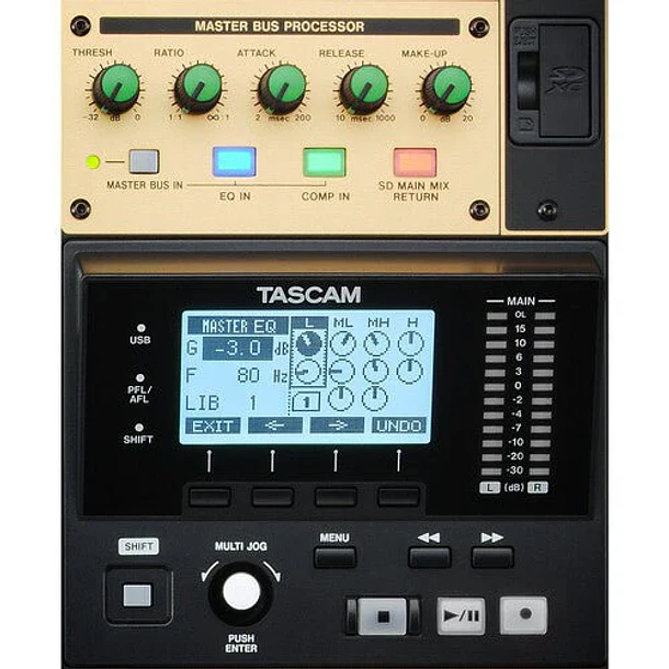 Tascam Model 2400 - Consola de grabación analógica de 24 pistas con interfaz de audio 10