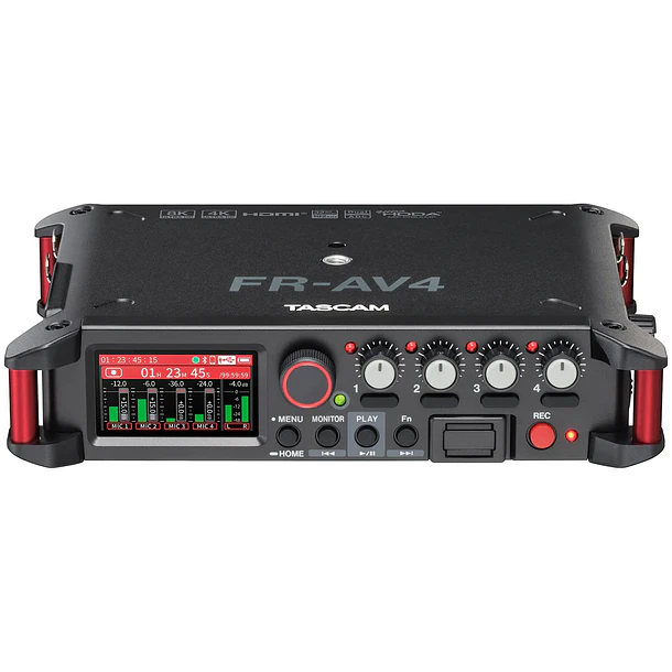 Tascam FR-AV4 - Grabador de campo de 4 canales y 32 bits flotantes 8