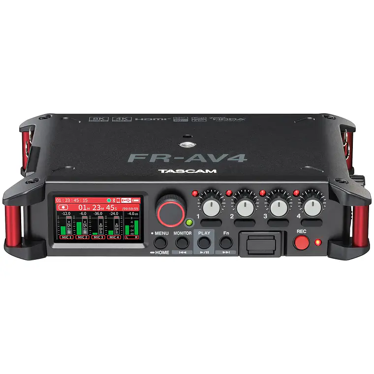 Tascam FR-AV4 - Grabador de campo de 4 canales y 32 bits flotantes 8