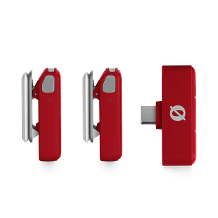Rode Wireless Micro Red - Micrófono Inalámbrico portátil USB-C, color Rojo
