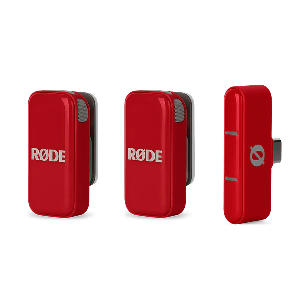 Rode Wireless Micro Red - Micrófono Inalámbrico portátil USB-C, color Rojo 3