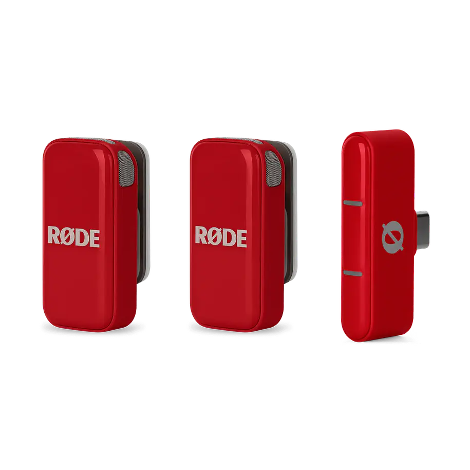 Rode Wireless Micro Red - Micrófono Inalámbrico portátil USB-C, color Rojo 3