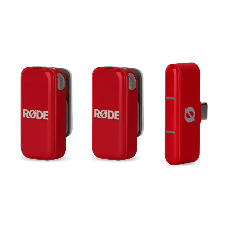 Rode Wireless Micro Red - Micrófono Inalámbrico portátil USB-C, color Rojo 3