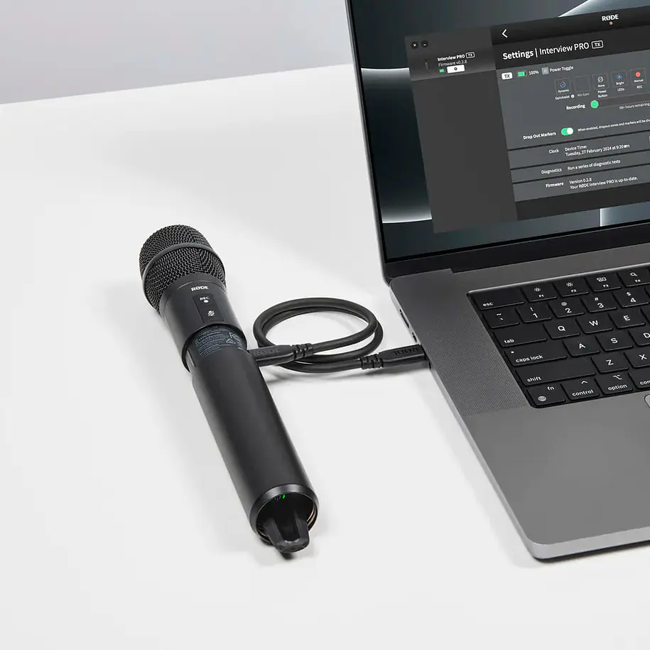 Rode Interview Pro - Micrófono inalámbrico para Wireless Go y Pro 6