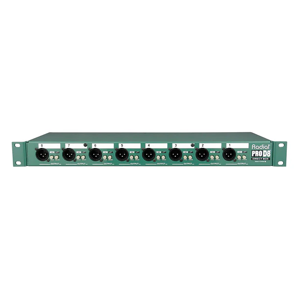Radial Pro D8 - Caja directa pasiva de 8 canales para montaje en rack 1