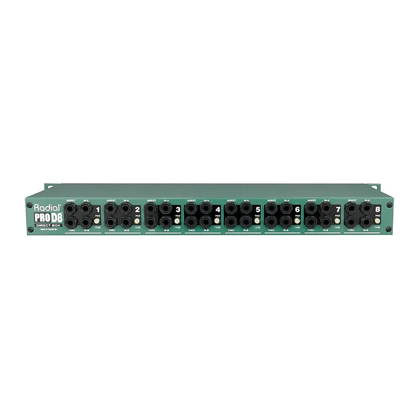 Radial Pro D8 - Caja directa pasiva de 8 canales para montaje en rack 2