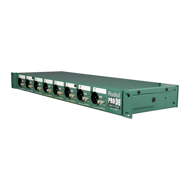 Radial Pro D8 - Caja directa pasiva de 8 canales para montaje en rack 3