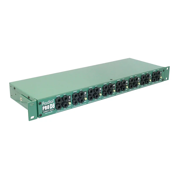 Radial Pro D8 - Caja directa pasiva de 8 canales para montaje en rack 4