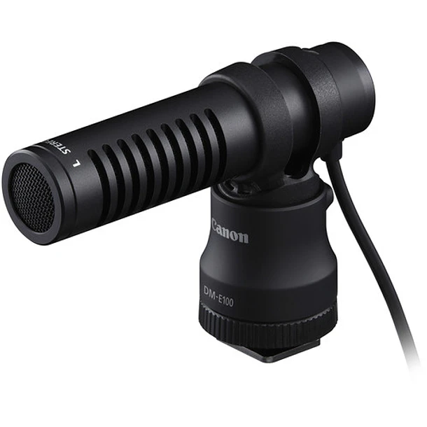 Canon DM-E100 Micrófono Direccional Para Cámaras Conector 3.5mm TRS 1
