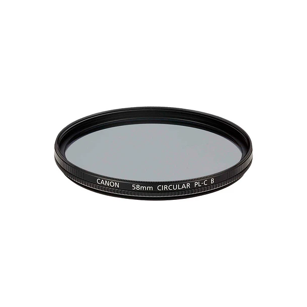 Canon PL-CB Filtro Polarizador Circular 58mm Controla Reflejos y Satura Colores 1