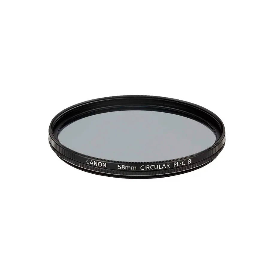 Canon PL-CB Filtro Polarizador Circular 58mm Controla Reflejos y Satura Colores 1