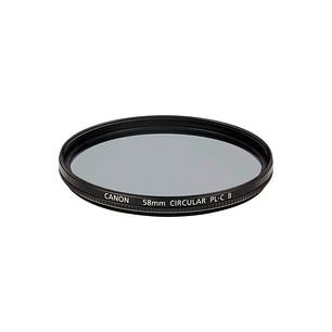 Canon PL-CB Filtro Polarizador Circular 58mm Controla Reflejos y Satura Colores