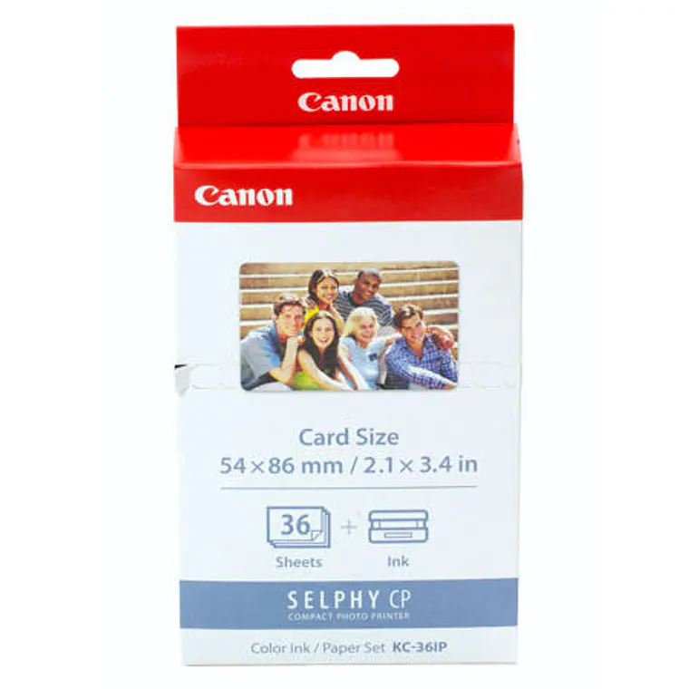 Canon KC-36IP Set Tinta y Papel 36 Hojas de 5.3 x 8.6 cm 1