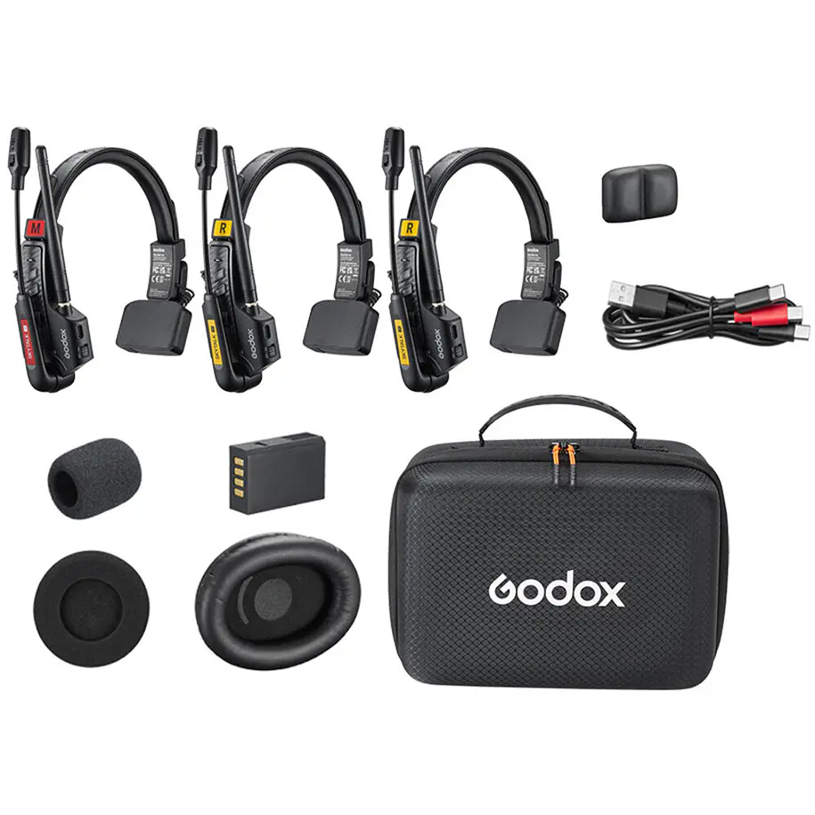 Godox SkyTalk Air 3S Sistema de Intercomunicación Inalámbrico Para 3 Personas 1