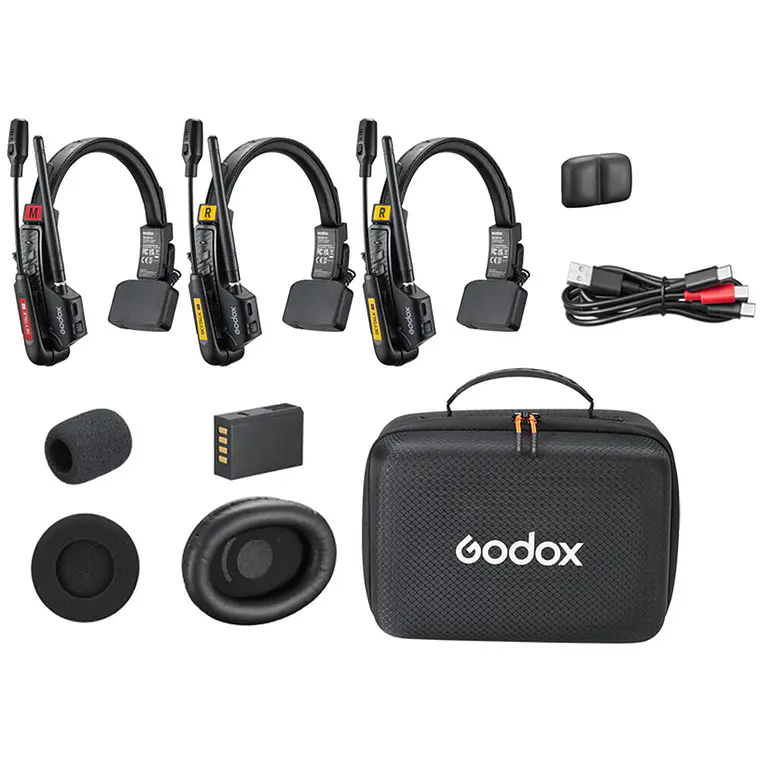 Godox SkyTalk Air 3S Sistema de Intercomunicación Inalámbrico Para 3 Personas 1