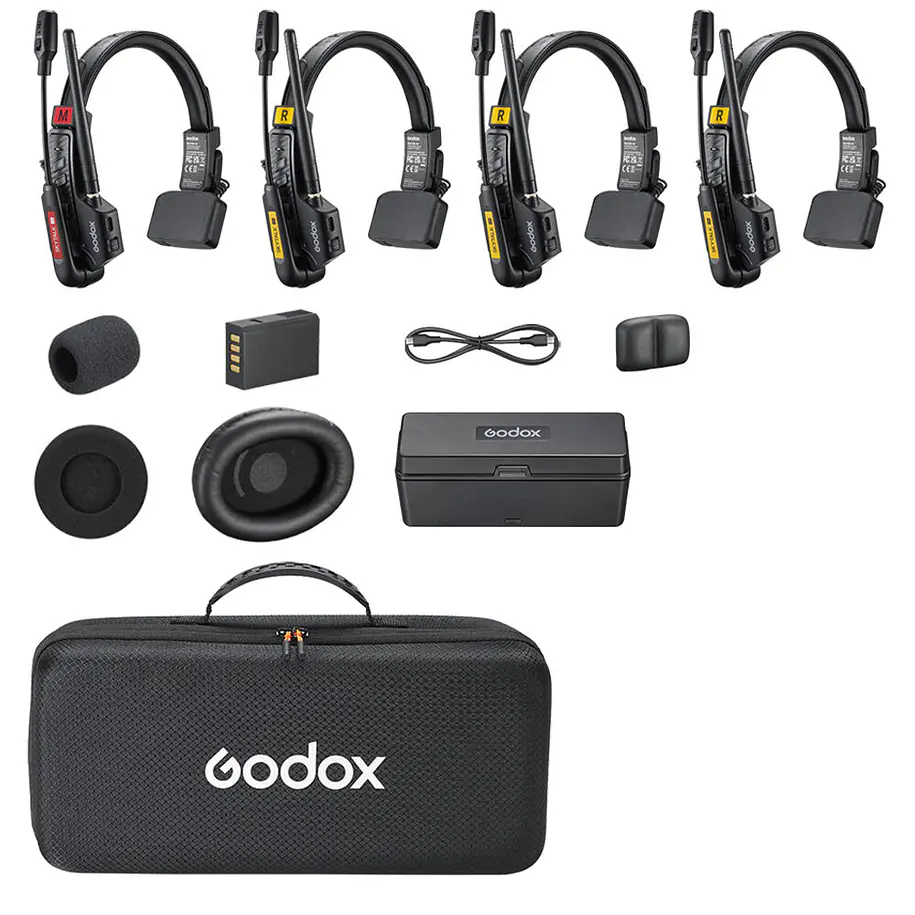 Godox SkyTalk Air 4S Sistema de Intercomunicación Inalámbrico Para 4 Personas 1