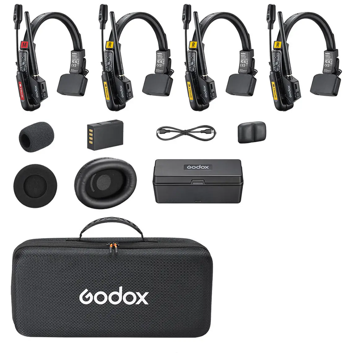 Godox SkyTalk Air 4S Sistema de Intercomunicación Inalámbrico Para 4 Personas 1