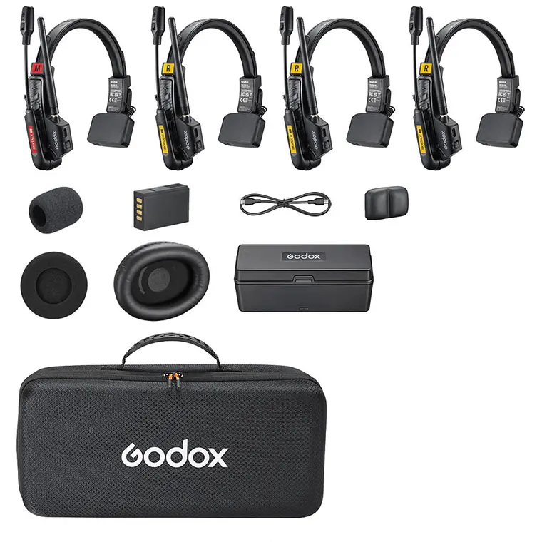 Godox SkyTalk Air 4S Sistema de Intercomunicación Inalámbrico Para 4 Personas 1