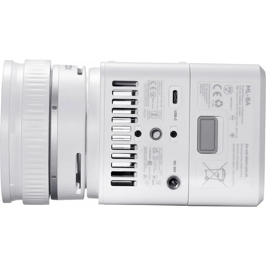 Godox ML80 Bi-Color Luz LED Video Pesa Solo 519 Gramos 4