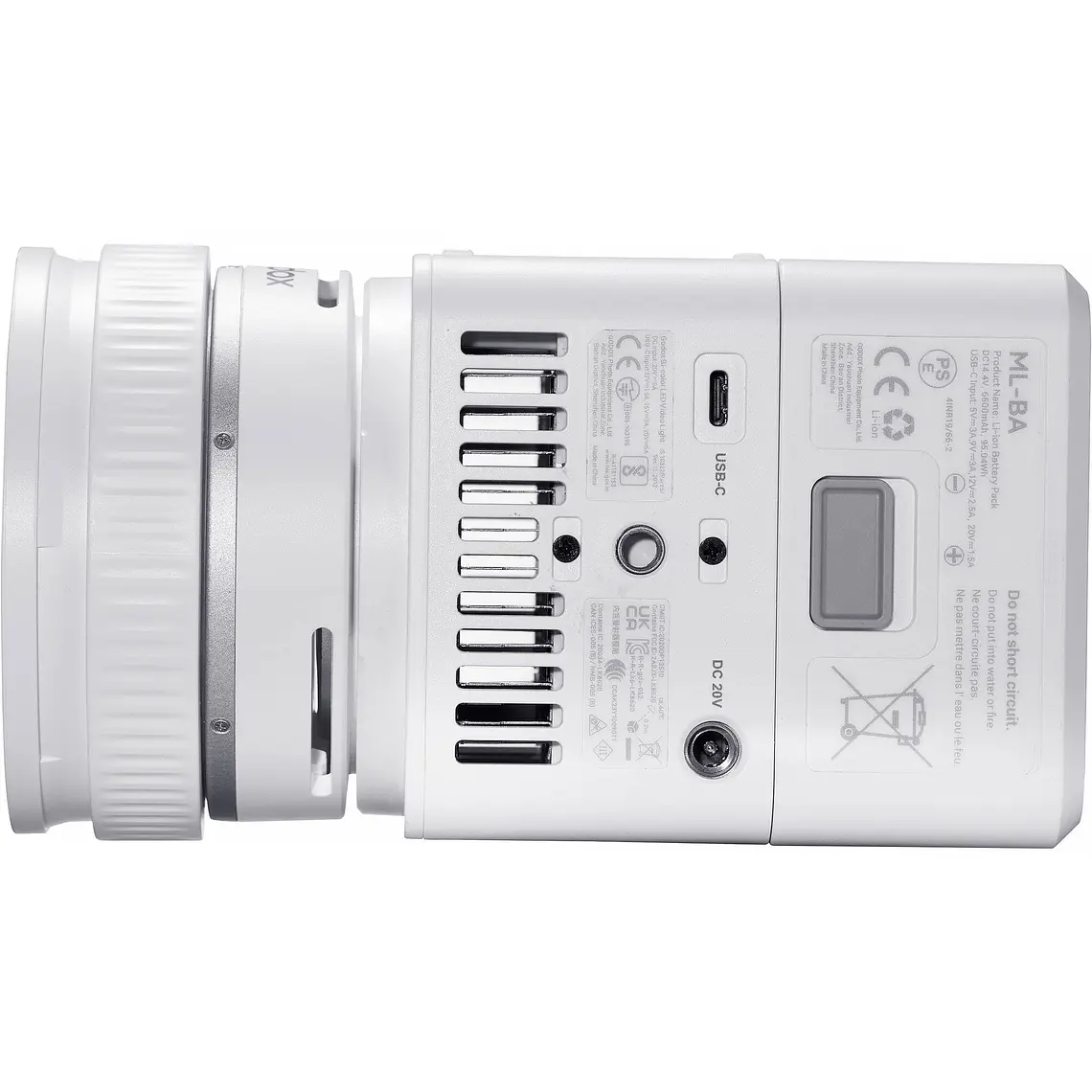 Godox ML80 Bi-Color Luz LED Video Pesa Solo 519 Gramos 4