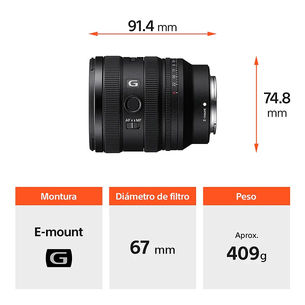 Sony Lente FE 16-25 mm F2.8 G 6