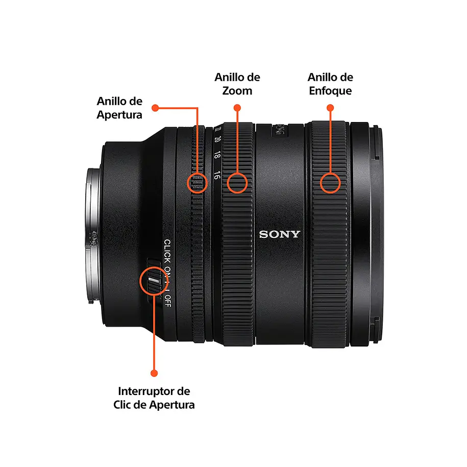 Sony Lente FE 16-25 mm F2.8 G 5